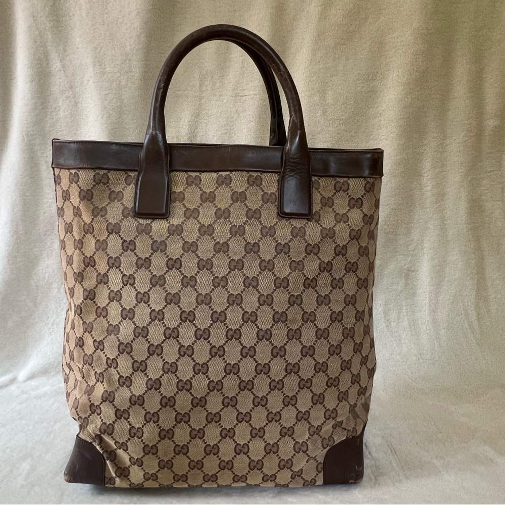 Gucci Brown Monogram Classic Tote